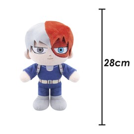VFM - My Hero Todoroki Soft Toy Japanese Manga Character Plush Stuffed Toy Plush Toy Cute Stuffed Plushie, Gifts for Birthday, Valentine's Day Chirstmas - 28cm Multi-Coloured