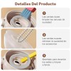 Kit de 3 Cepillo para Botellas,Cepillo de limpieza para vajillas