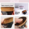 Universo en Linea Brocha Plana Maquillaje Kabuki Para Base Corrector
