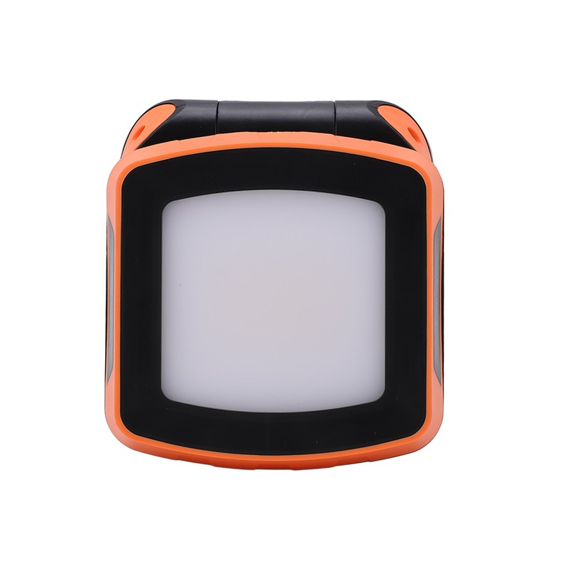 Orange Portable Rechargeable Work Light LED Flood Lights Folding Stand