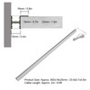 LED Under Cabinet Lamp Long Strip 18mm Wood Laminate Light