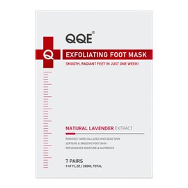 QQE 7 Pack Foot Peeling Mask, Hydrating Exfoliating Foot Mask for Dry Cracked Feet, Callus Remover & Cracked Heel Repair & Foot Care
