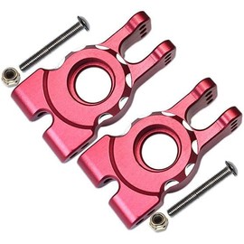 Aluminum Alloy Rear Knuckle Arms Carriers stub axle for Traxxas 1/8 4WD Sledge Monster Truck Replace 9552 2pcs - RED