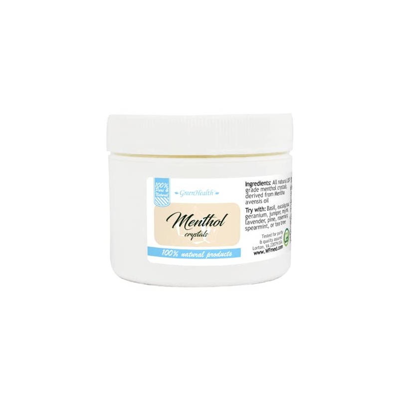 Greenhealth - 1oz - Menthol Crystals in a White Plastic