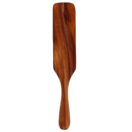 Hemoton Wooden Spurtles Wood Spatula Slotted Spurtle Stirring Spatula Wooden Kitchen Cooking Utensils Non Stick Wood Cookware for Stirring Mixing 28cm