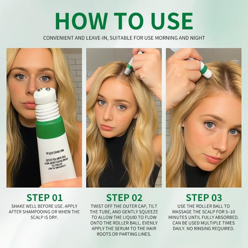 Hair Growth Serum, Orrenaturals Hair Revival Ampoule 3% Rosemary Hair