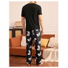 Verdusa Men's 2 Piece Summer Pajama Sets Crew Neck Graphic