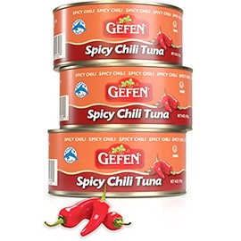 Gefen Super Spicy Chili Tuna 6oz (3 Pack) | Delicious Spicy Taste | Perfect for Sandwiches, Salads, & More | Dolphin Safe