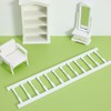 ERINGOGO 1pc White Column Railing Hand Rest Furniture Fence Wood