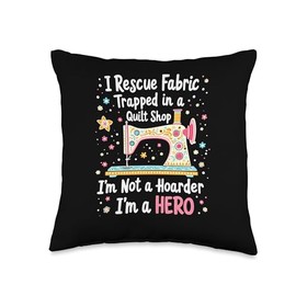 Quilting Sewing Quilt Shop Throw Pillow