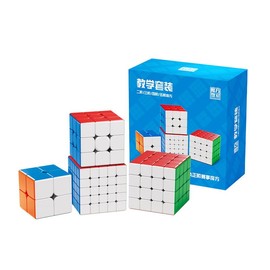 Cuberspeed Moyu MFJS WCA Speed Cube Gift Box Magic Cube Bundle Collection Cube Toys for Kids & Adults (MFJS WCA Cubic Set)