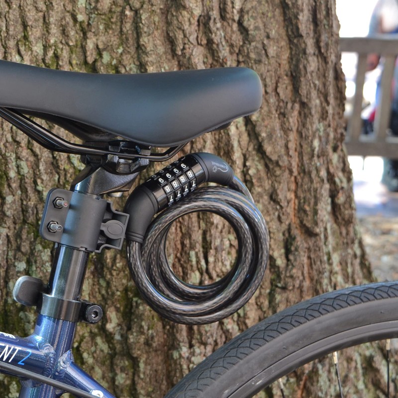 Lumintrail Combination Bike Lock Cable - 6ft Bike Locks Heavy