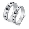 LuckyAmor Spinner Ring for Anxiety Relief Fidget:Puppy Pet Lovers Paw