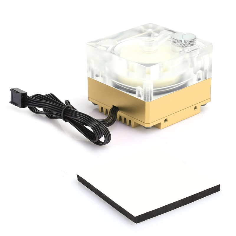 Water Cooling Pump Acrylic Aluminum Computer Accessory Heat Sink Mute