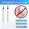 Shirune Pack of 24 1 ml plastic syringes with caps