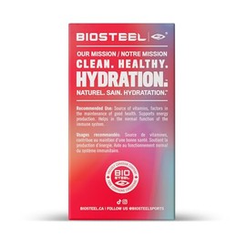 BIOSTEEL Paquete variado de electrolitos en polvo BioSteel: 30 sobres de hidratación con electrolitos esenciales, 3 sabores: Rainbow Twist, Blue Raspb