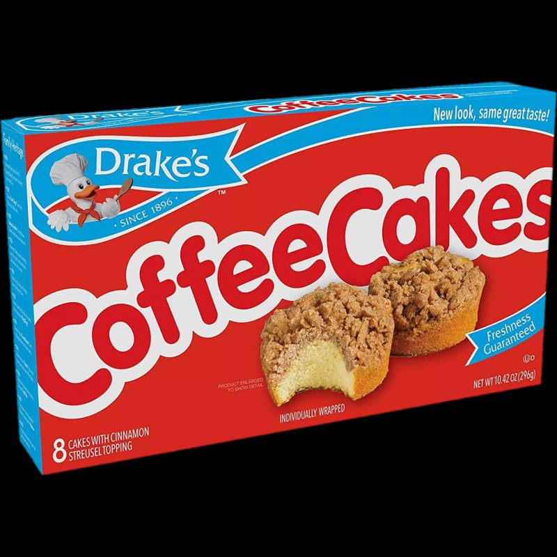 Drake's Coffee Cakes, 4 boxes, 32 Individually Wrapped Breakfast Pastries