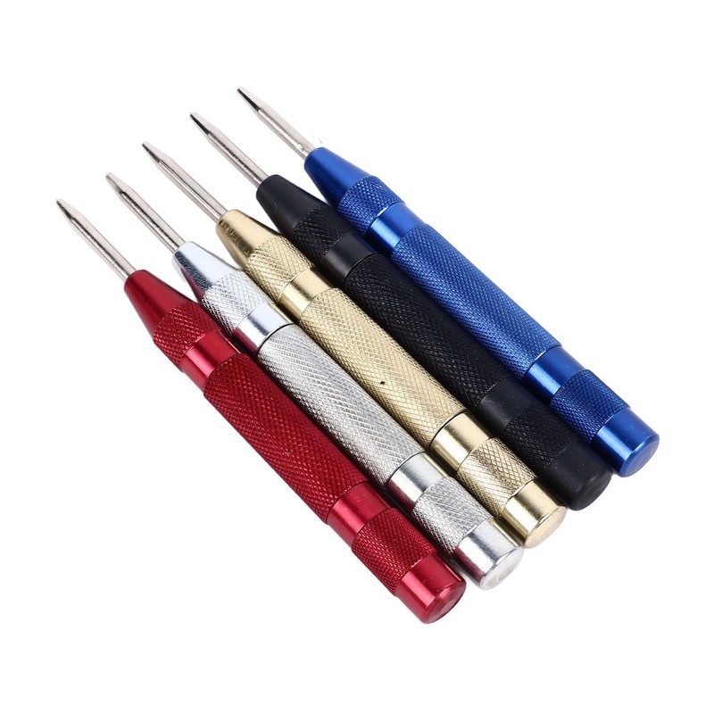 Center Hole Punch Set Carbon Steel Multifunctional Automatic Center Punch