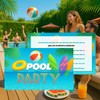 Pool Party Invitations 20 Pack - Double-Sided 300gsm Matte Cards,