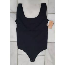 Popilush Bodysuit for Women Sleeveless Slimming Tank Top Thong Black 5XL