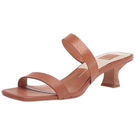 DOLCE VITA Women's Bertie Heeled Sandal, Cedar Leather, 7