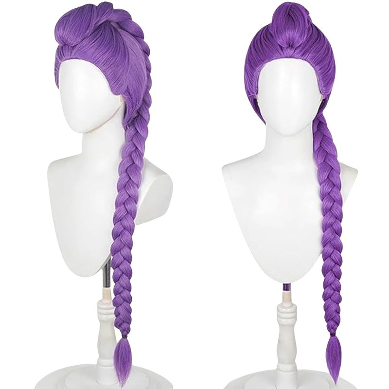 Rumi Wig for Kids，Girls Halloween Cosplay Wig Props Purple