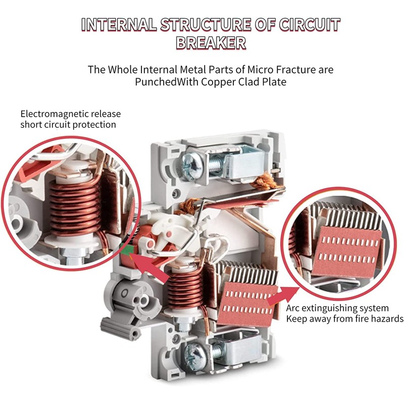 DC Circuit Breaker, DC Isolator Switch DZ47-63Z-2P 500V 20A for
