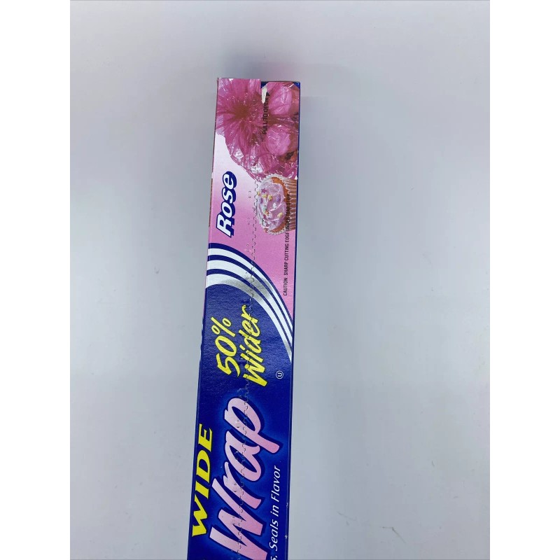 Reynolds Rose Extra Wide Plastic Wrap 45 Sq Ft Vintage
