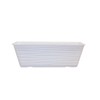 Plasvic, Maceta de plástico Rectangular, Acabado Acanalado a Rayas, Color