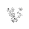 Spinningdaisy Perfect Crown Earring Set Silver Plated