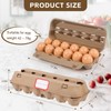 DecarDamai 100-Pack Bulk Empty Egg Cartons for Storage, 12-Count Natural