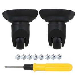 BQLZR Swivel Wheels for Luggage Suitcase Black 10x9.3x4.8cm W013 Swivel Spinner Left & Right Luggage Suitcase Wheels DIY Replacement Pack of 2