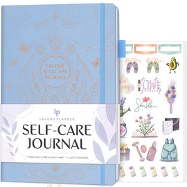 Legend Self-Care Journal – Guided Daily Reflection Journal to Support Mental & Physical Health – Daily Mood, Meditation & Personal Development Notebook – 26.5x18.5cm, Lasts 3 Months (Periwinkle Gold)