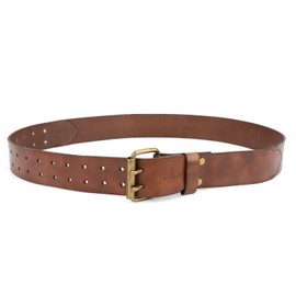 TOURBON Deluxe Cowhide Leather Belt for DIY Workshop Tool Pouch Western Cowboy Mens Strap Size L