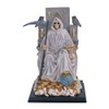 12 Inch Sitting White Santa Muerte Saint Death Grim Reaper