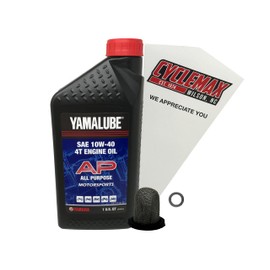 Cyclemax Standard 10W-40 Oil Change Kit compatible with 2024 Yamaha RAPTOR 110