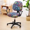 Smiry Stretch Printed Office Computer Chair Covers, Universal Washable Removable