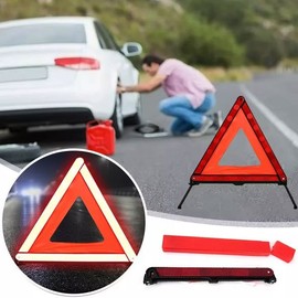 야광 반사 안전 삼각대 /야간/반사광/비상등 휴대용 Glow-in-the-Dark Reflective Safety Triangular Stand / Night / Reflective Light / Portable Emergency Light