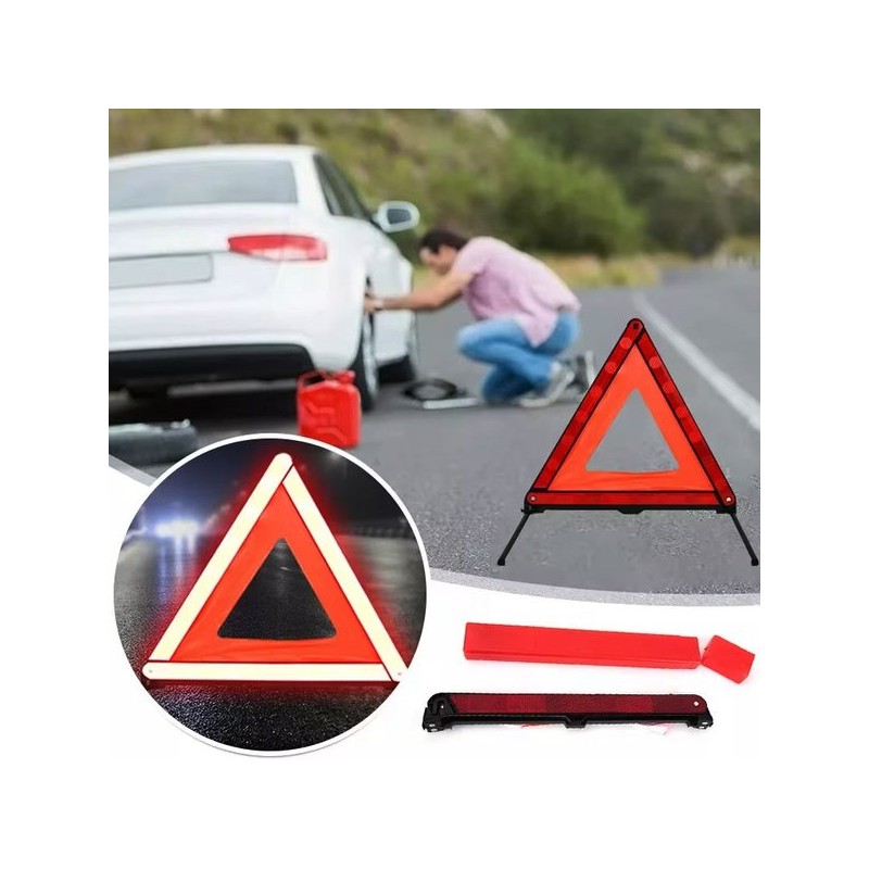 야광 반사 안전 삼각대 /야간/반사광/비상등 휴대용 Glow-in-the-Dark Reflective Safety Triangular