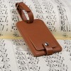Luggage Bag Tags Leather Travel ID Labels Suitcase Name Tags
