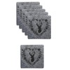 Boltze Home Collections Coasters Leopold Grey 10 x 10 cm
