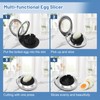 Set of 6 Egg Slicers, 1 Stainless Steel Egg Cutter,