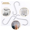 WEERSTONE Pack of 16 S Hooks Stainless Steel S-shaped Hooks