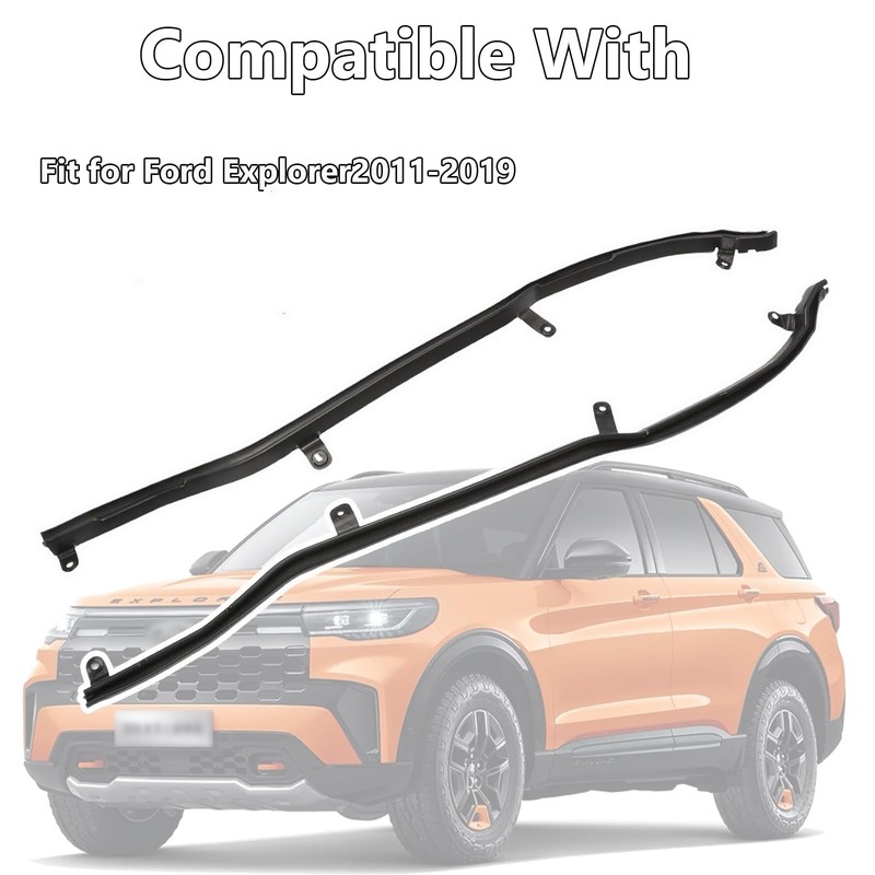 Door Front Weatherstrip RH LH Pair Compatible with Ford Explorer