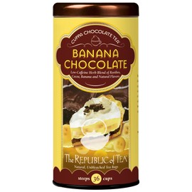 The Republic of Tea – Banana Cuppa Chocolate Tea Bags, Low-Caffeine, 36 Servings