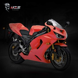 MZS Racing Motorcycle Mirrors, Fairing Rear View Side Mirror Accessories Black Compatible with ZX6R 636 ZX-6R ZX6RR 2005-2008 | ZX10R ZX-10R 2004-2010