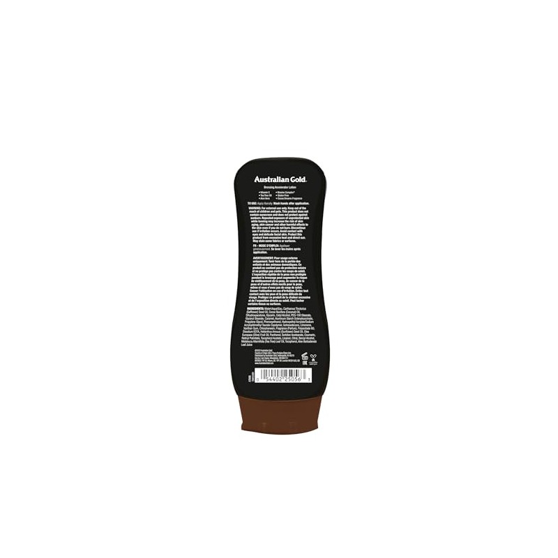 Australian Gold Dark Tanning Accelerator Lotion With Bronzer, 8 Ounce