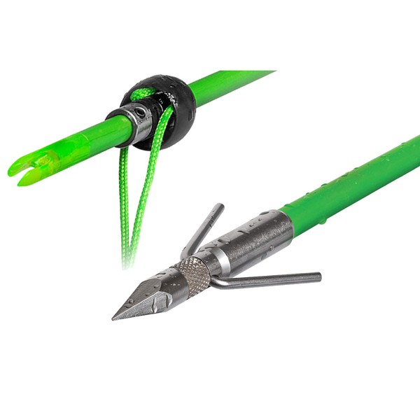 TRUGLO TG140B1G Speed-Shot Bowfishing Arrow FG, Speed-Shot Point, with Slide