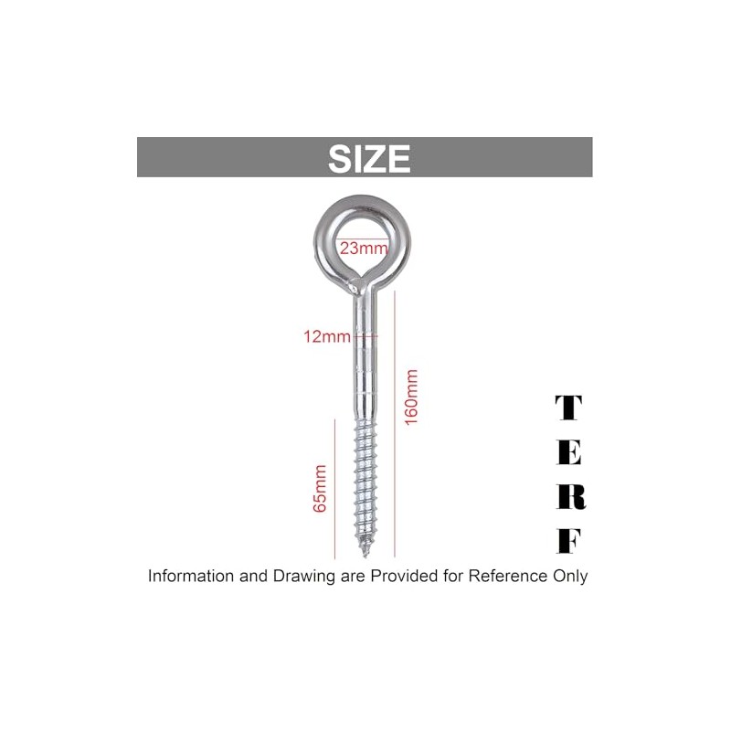 TERF® 12mm X 160mm Welded Screw Eye 12mm X 160mm