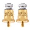 Unbranded 2x Car Battery Pole Adapter Terminal Connector Fittings M6